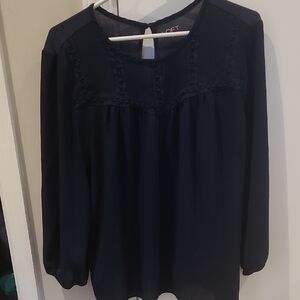 LOFT Dark Blue Blouse